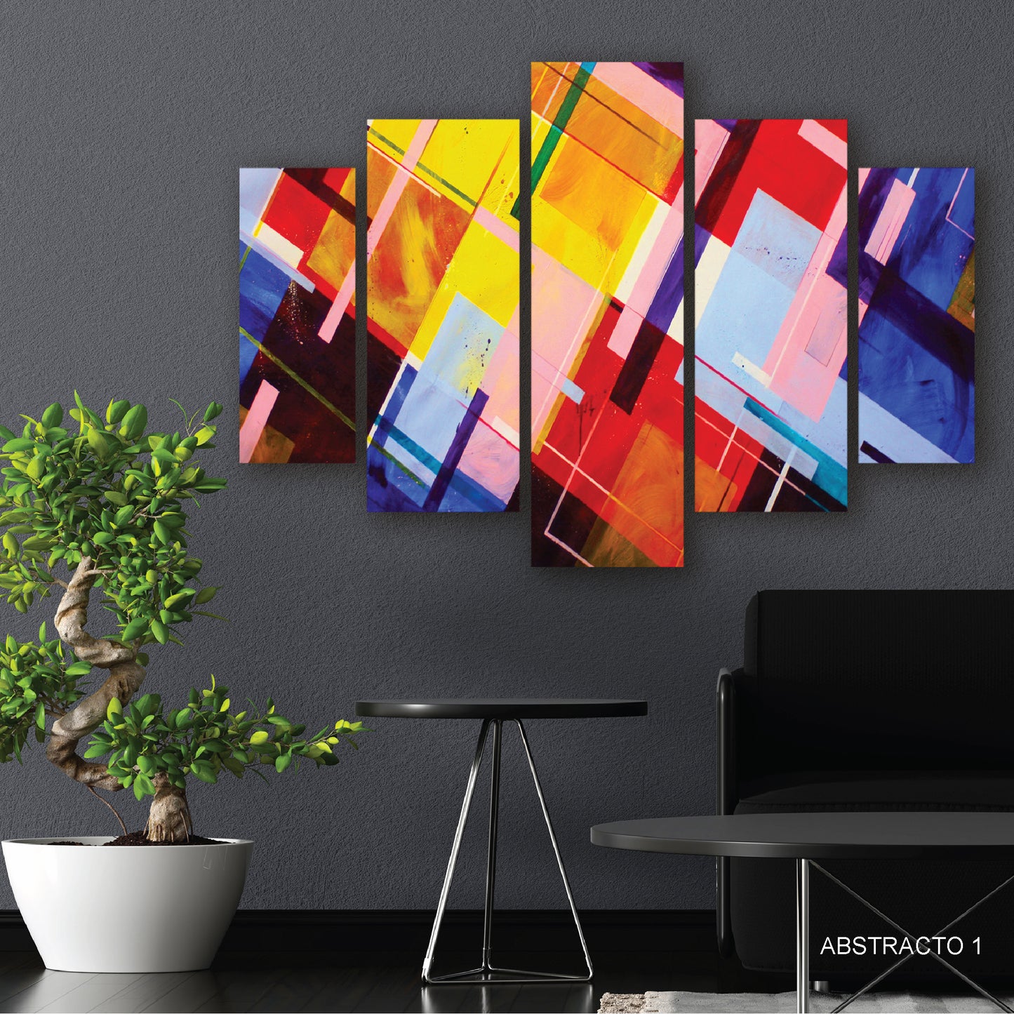 Ecos del Cosmos: Lienzo Abstracto de Profundidad