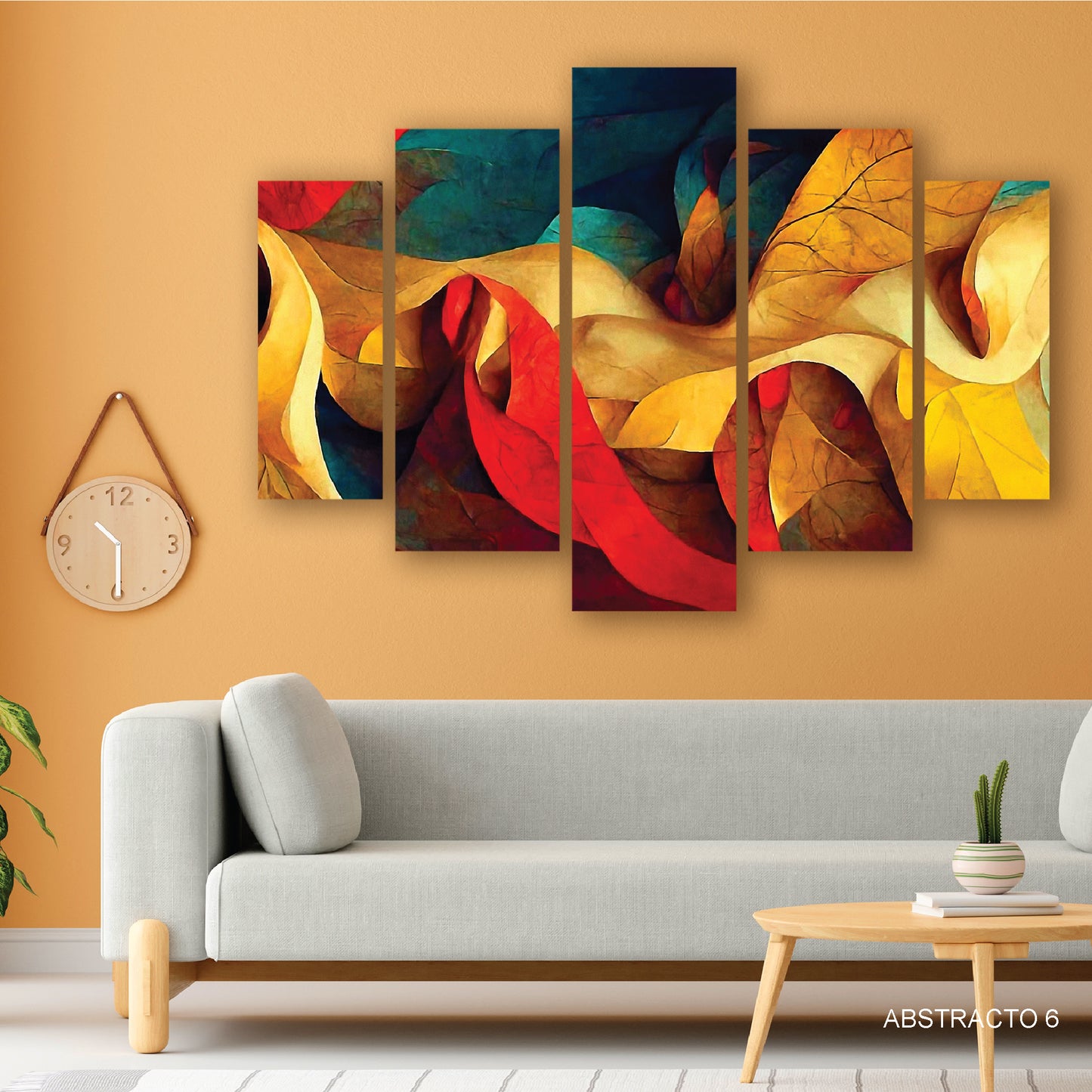 Cuadro Aurora Boreal: Lienzo Abstracto de Energía