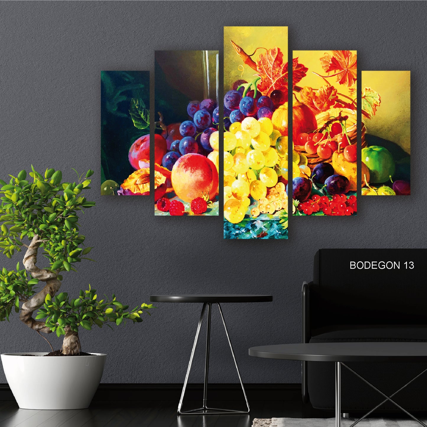 Cuadro Sinfonía Frutal: Armonía de Colores y Frutas