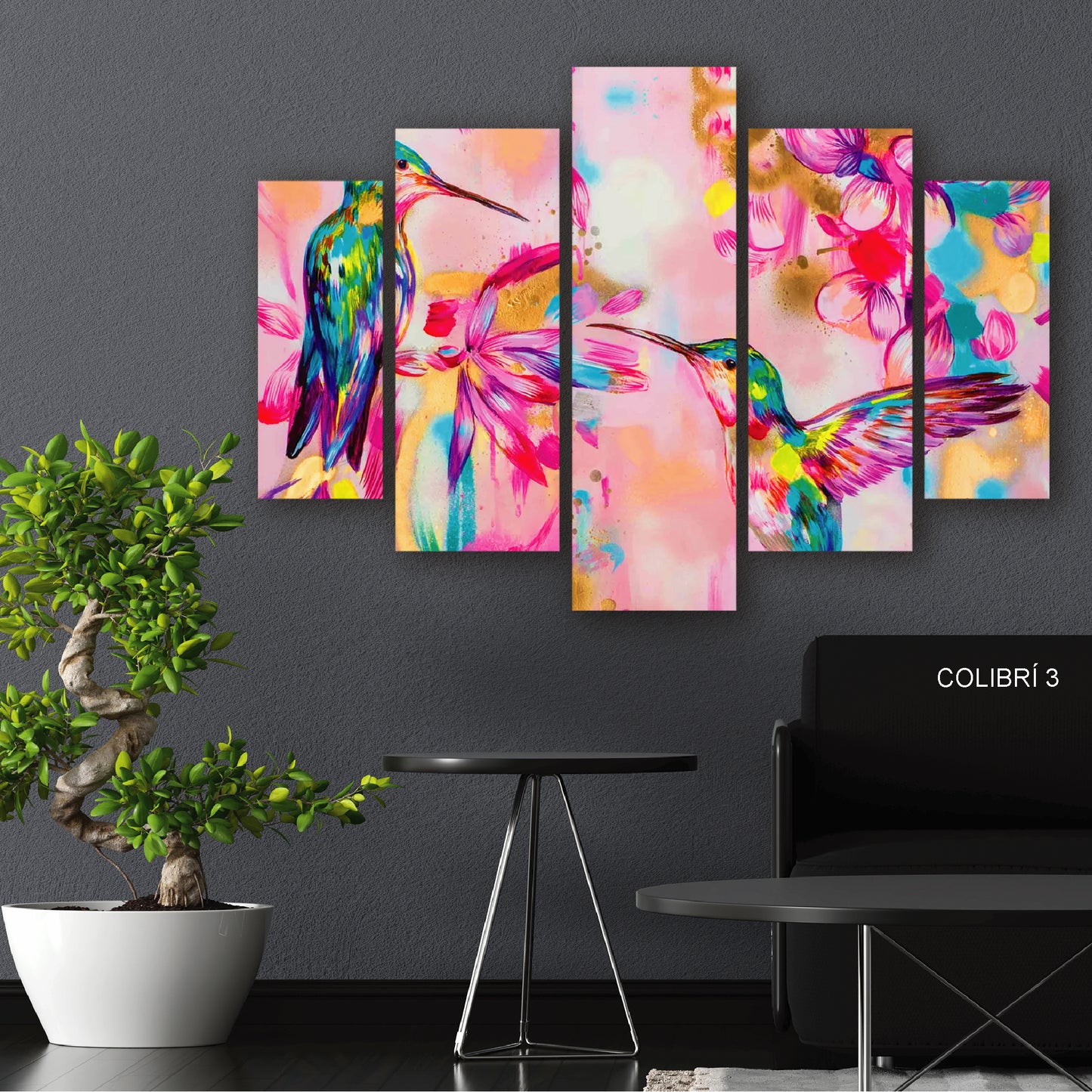 Éxtasis de Néctar: Dúo de Colibríes en Encuentro Mágico