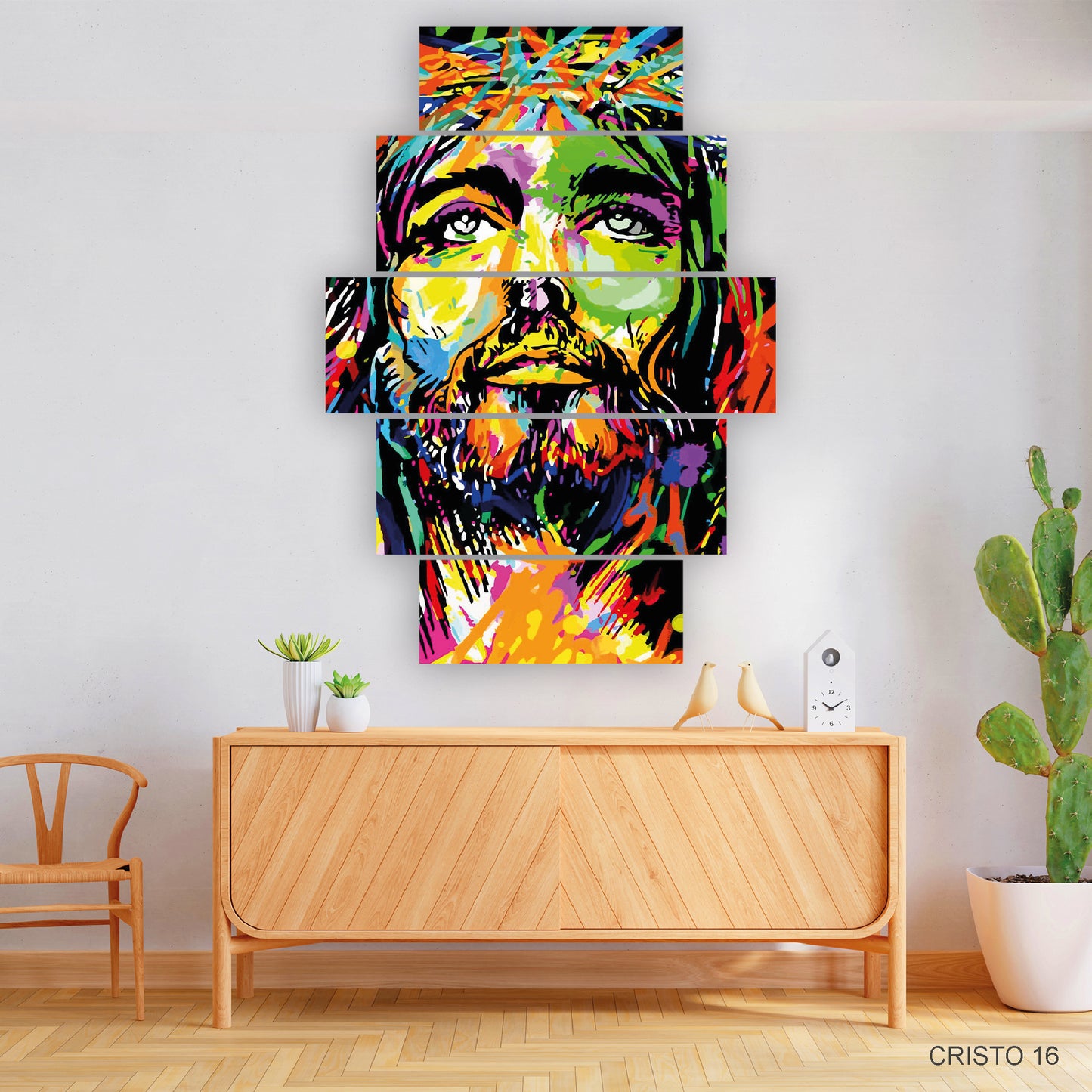 Cuadro Cristo Vital: Representación de Cristo Lleno de Color y Vida