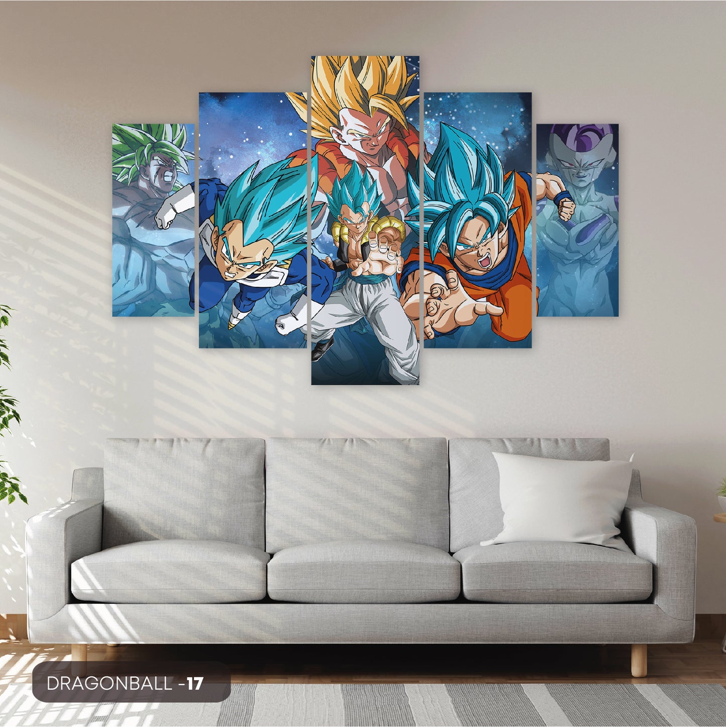 Subcoleccion Cuadros De Dragon Ball/ Nombre: Cuadro Enfrentamiento Saiyajin Legendario: Goku y Vegeta ante Rivales Épicos