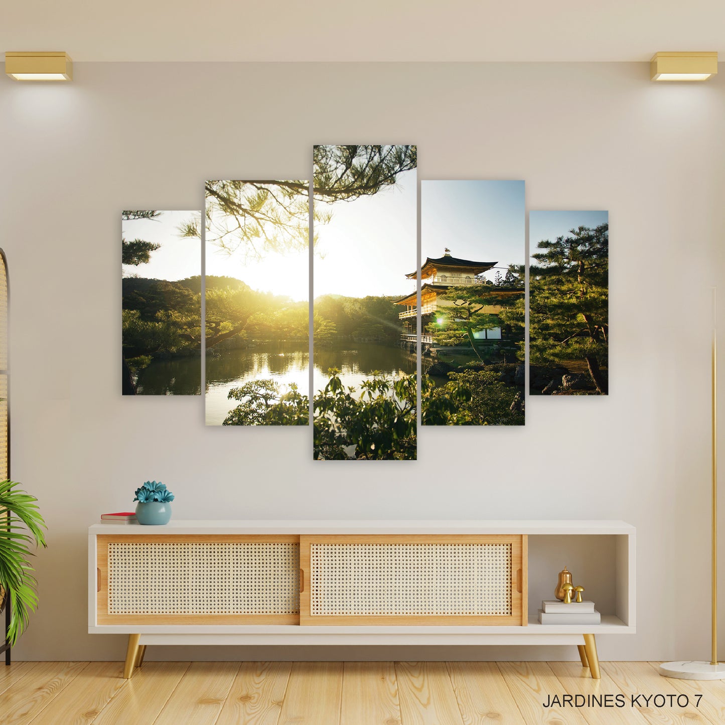 Subcoleccion Cuadros Paisajes Orientales/ Nombre: Cuadro Cuadro Crepúsculo Oriental Sereno: Atardecer en la Naturaleza