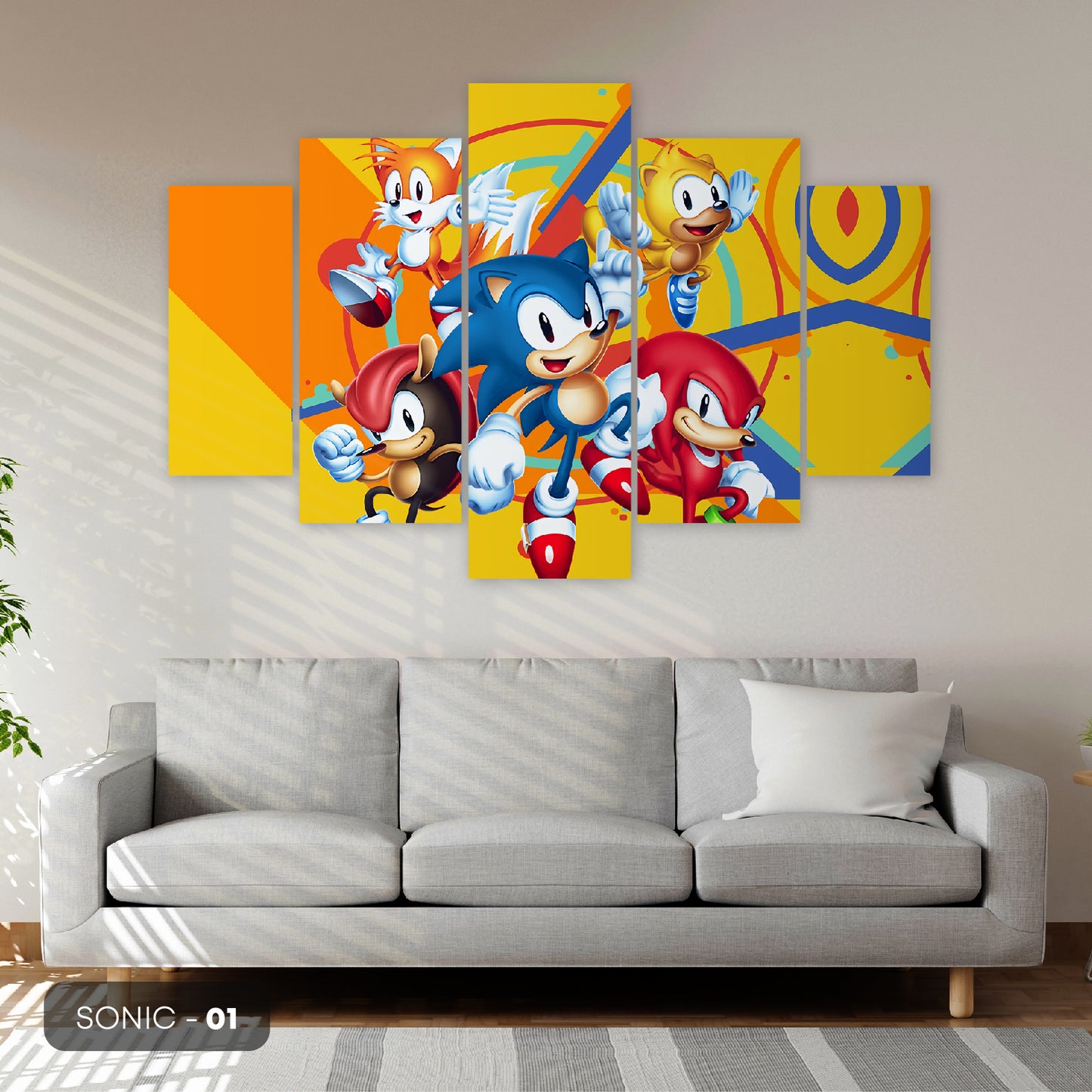Subcoleccion Cuadros De Sonic/ Nombre: Cuadro Sonic y Compañía: Aventuras con Amigos