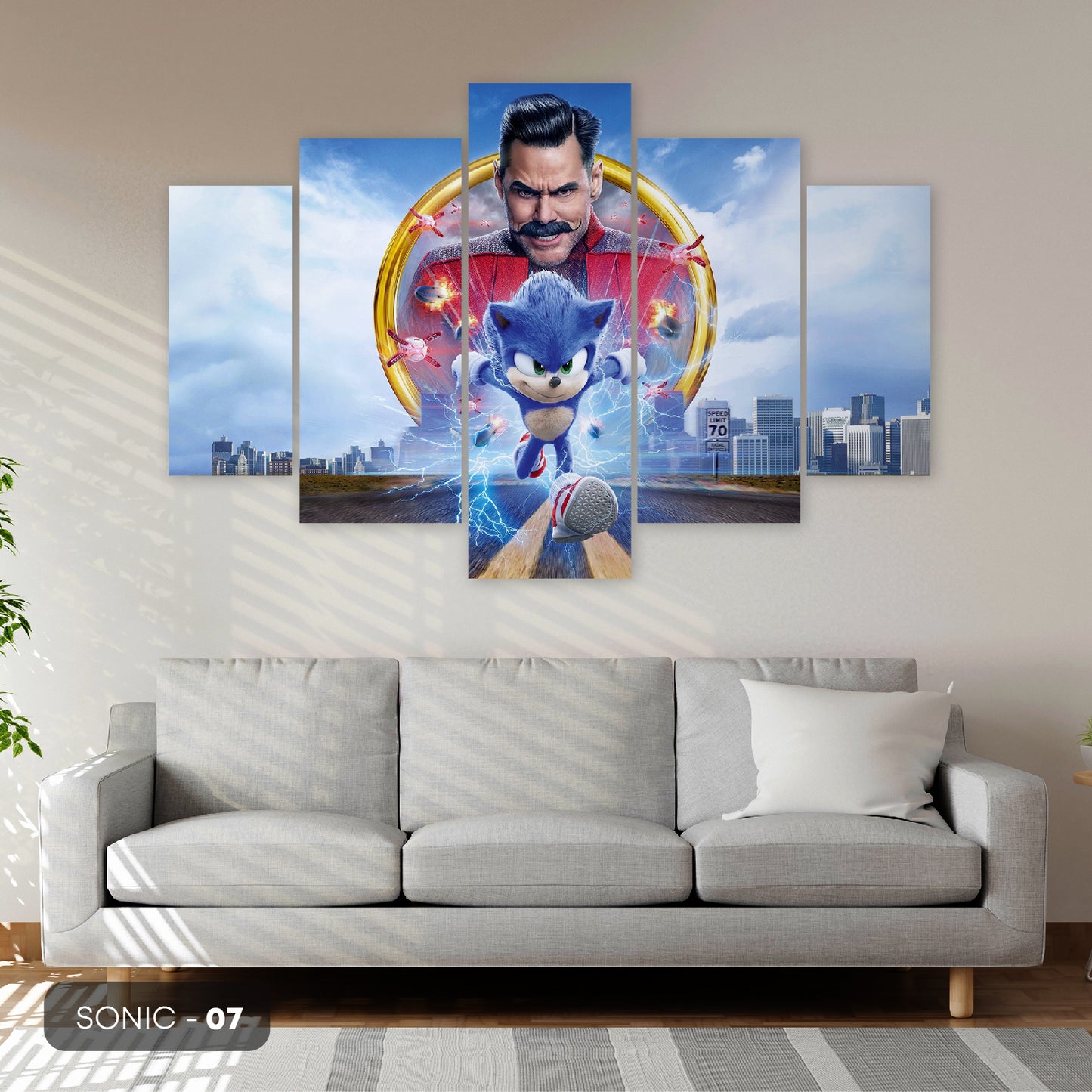 Subcoleccion Cuadros De Sonic/ Nombre: Cuadro Dr. Eggman Cinematográfico: El Archienemigo de Sonic