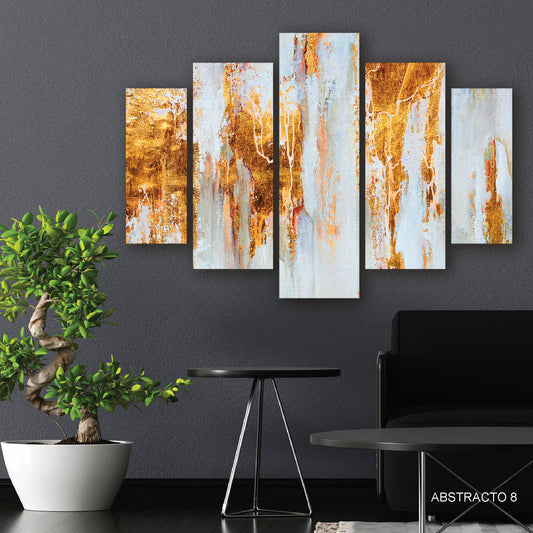 Cuadro Pulsos Vitales: Arte Abstracto de Movimiento