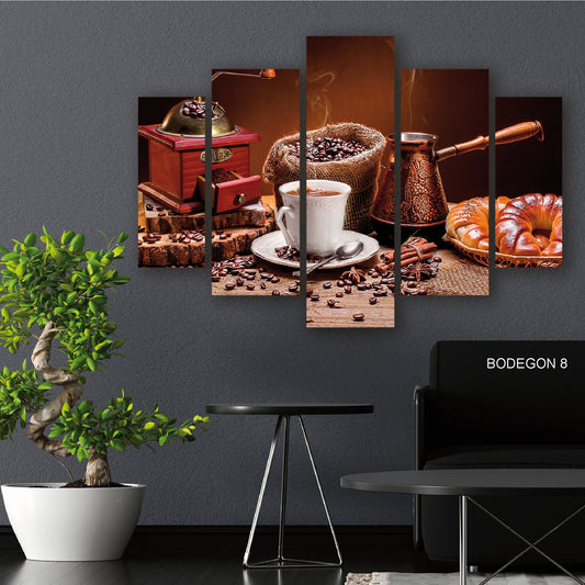 Cuadro Ritual Cafetero: Herramientas de Café Artesanal | CuadrosDecorativos.Co