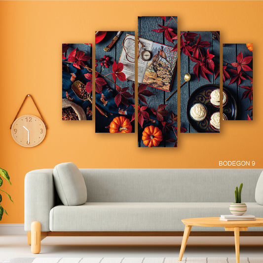 Cuadro Mesa de los Tesoros: Decoración Detallada en Mesa
