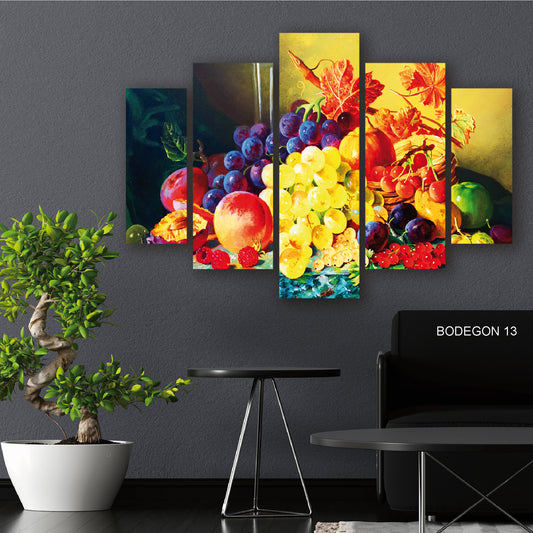 Cuadro Sinfonía Frutal: Armonía de Colores y Frutas
