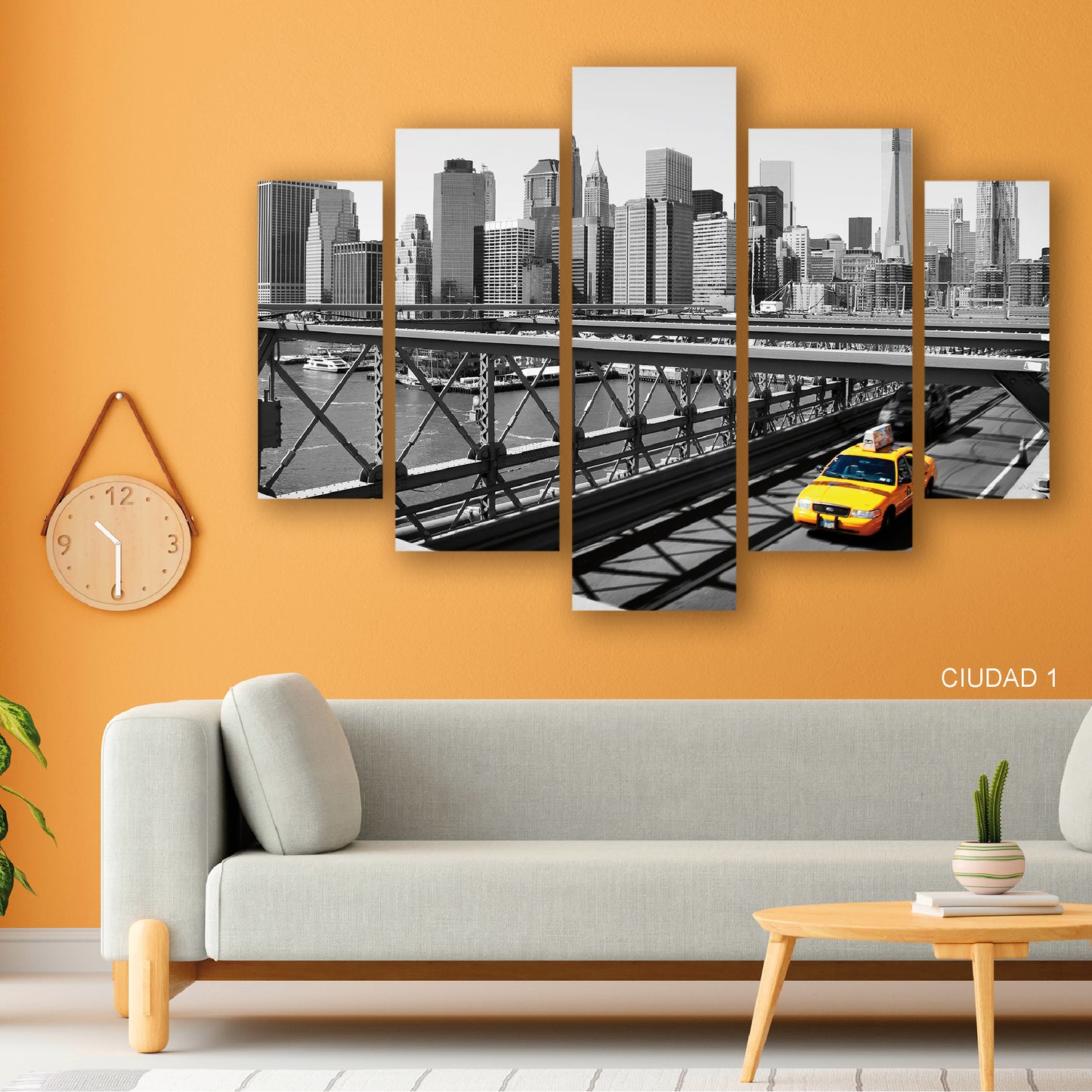 Cuadro Emblema de Manhattan: El Puente de Brooklyn en Nueva York