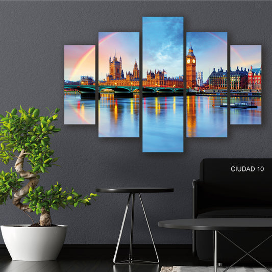 Cuadro Támesis Urbano: Londres y su Horizonte desde el Río