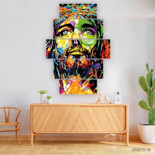 Cuadro Cristo Vital: Representación de Cristo Lleno de Color y Vida