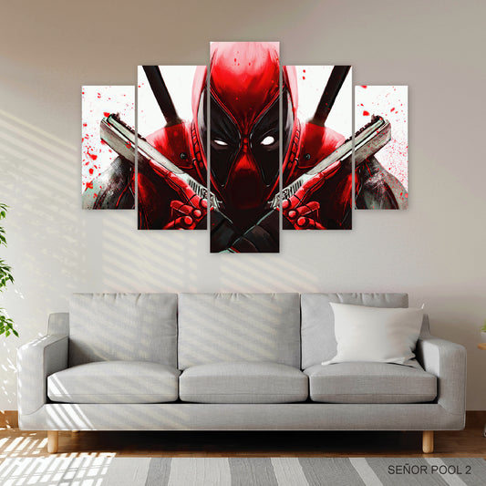Subcoleccion Cuadros De Deadpool/ Nombre: Cuadro Deadpool Armado: Acción y Humor
