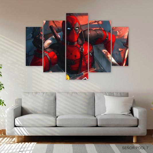 Subcoleccion Cuadros De Deadpool/ Nombre: Cuadro Deadpool Guerrero Icónico: El Mercenario Legendario