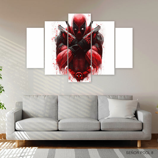 Subcoleccion Cuadros De Deadpool/ Nombre: Cuadro Deadpool Guardia Guerrero: El Mercenario Defensivo