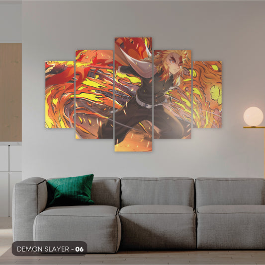 Subcoleccion Cuadros De Demon Slayer/ Nombre: Cuadro Sendero de la Exterminación:  Lucha Contra los Demonios en Demon Slayer