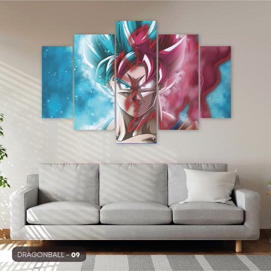 Subcoleccion Cuadros De Dragon Ball/ Nombre: Cuadro Goku Fusión Divina: El Poder Dual del Saiyajin Legendario