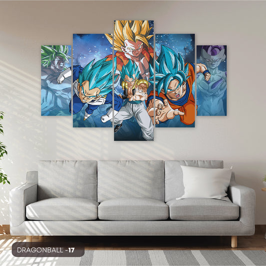 Subcoleccion Cuadros De Dragon Ball/ Nombre: Cuadro Enfrentamiento Saiyajin Legendario: Goku y Vegeta ante Rivales Épicos