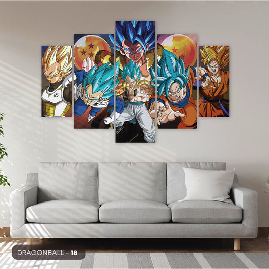 Subcoleccion Cuadros De Dragon Ball/ Nombre: Cuadro Dualidad Saiyajin: Evolución de Goku y Vegeta