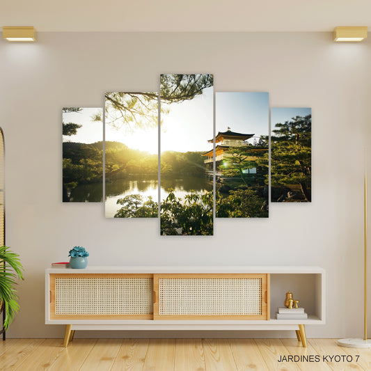Subcoleccion Cuadros Paisajes Orientales/ Nombre: Cuadro Cuadro Crepúsculo Oriental Sereno: Atardecer en la Naturaleza