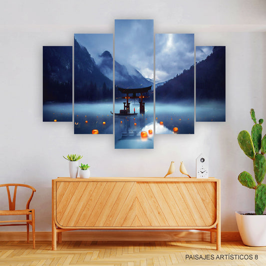 Subcoleccion Cuadros Paisajes Artísticos/ Nombre: Cuadro Portal Montañoso Oriental: Acceso a un Mundo de Misterio