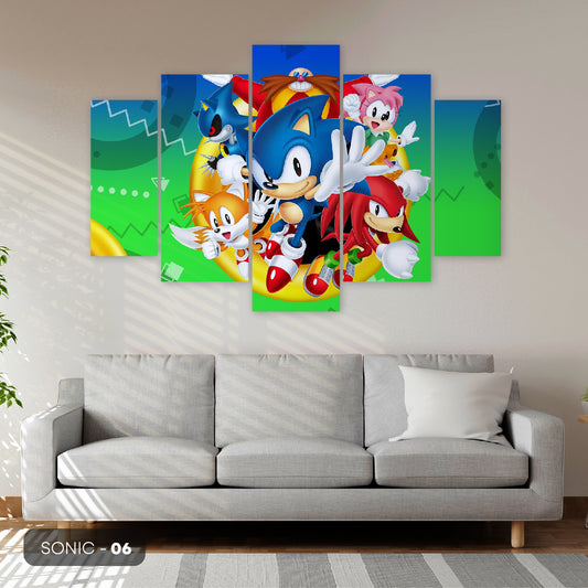 Subcoleccion Cuadros De Sonic/ Nombre: Cuadro Sonic y su Pandilla: Aventuras con los Clásicos