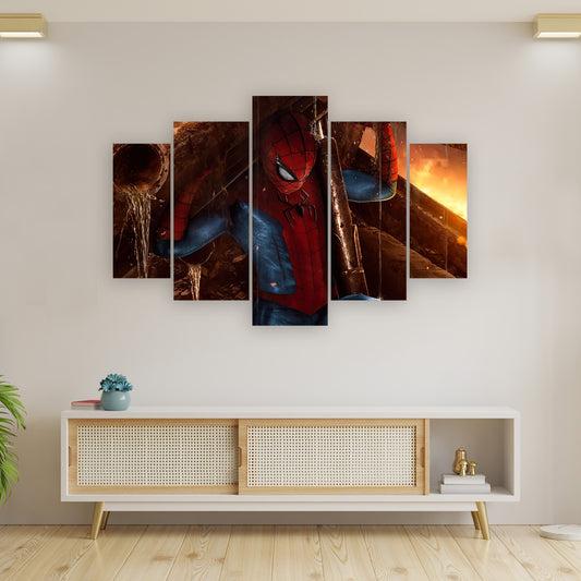 Subcoleccion Cuadros De Spiderman/ Nombre: Cuadro Spiderman Poderoso: Demostración de Fuerza Increíble