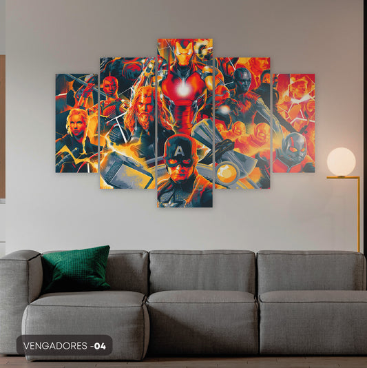 Subcoleccion Cuadros De Los Vengadores/ Nombre: Cuadro Guerreros Marvel: Los Héroes Unidos