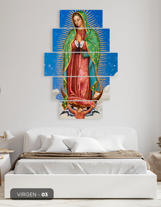 Cuadro Guadalupe Serena: Virgen de Guadalupe en Tonos Suaves