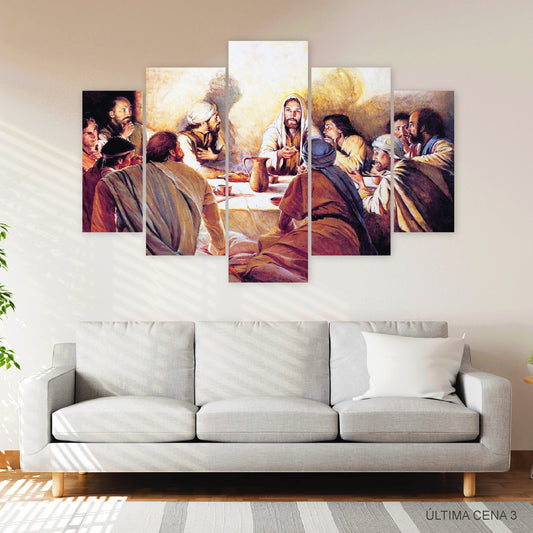 Cuadro Última Cena: Comunión Divina: Jesús y Discípulos