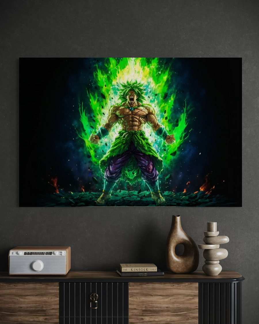 Broly – Poder Legendario Desatado colgado en ambiente
