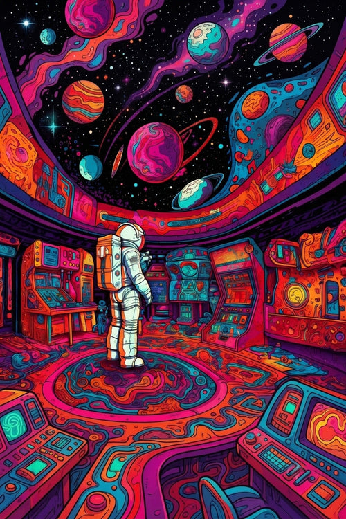 Cuadro Arcade Infinito – Distorsión Espacial