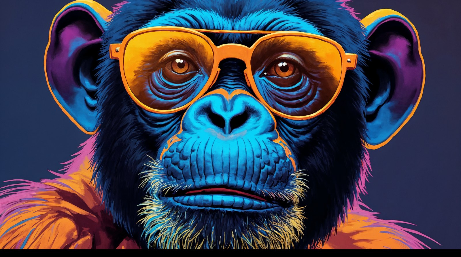 Chimpancé Neón – obra