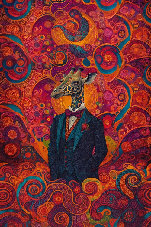 Cuadro Dandi Psicodélico – Elegancia Unica