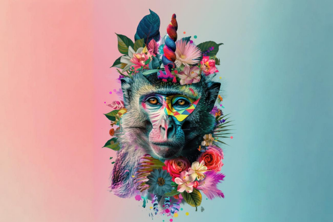 Mono Místico Floral – Espíritu del Bosque