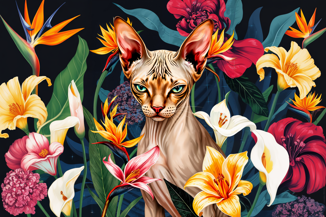 Rey Esfinge – Elegancia entre Flores