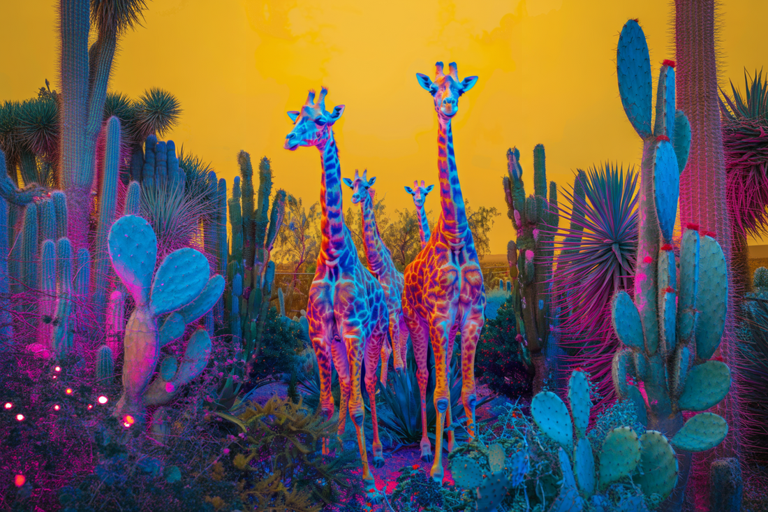 Jirafas Neón – Naturaleza Psicodélica