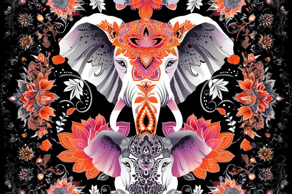 Elefante Sagrado – Mandala de Sabiduría