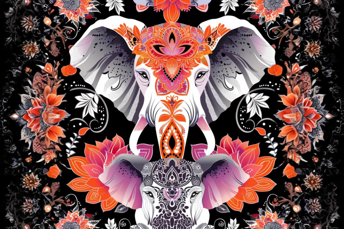 Elefante Sagrado – Mandala de Sabiduría