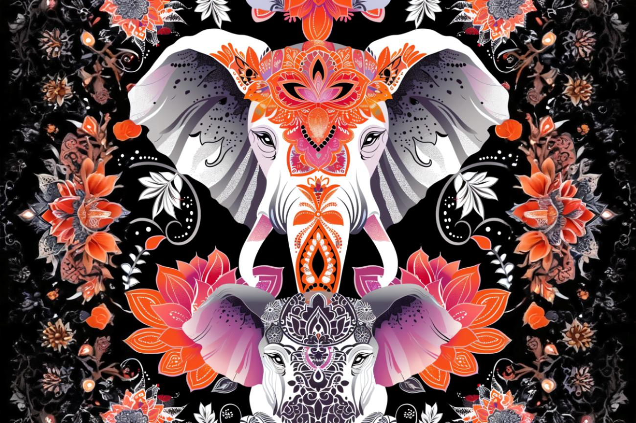 Elefante Sagrado – Mandala de Sabiduría