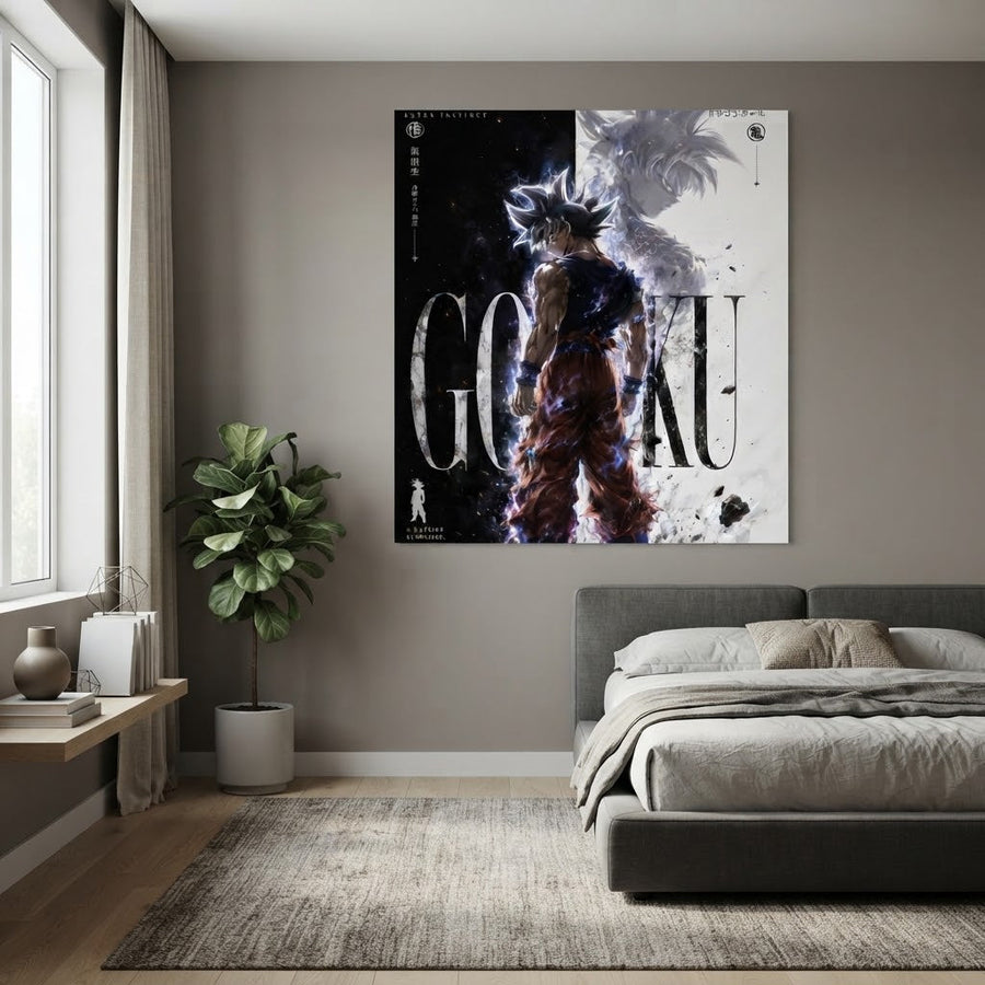 Goku Ultra Instinto – Leyenda Redefinida colgado en ambiente