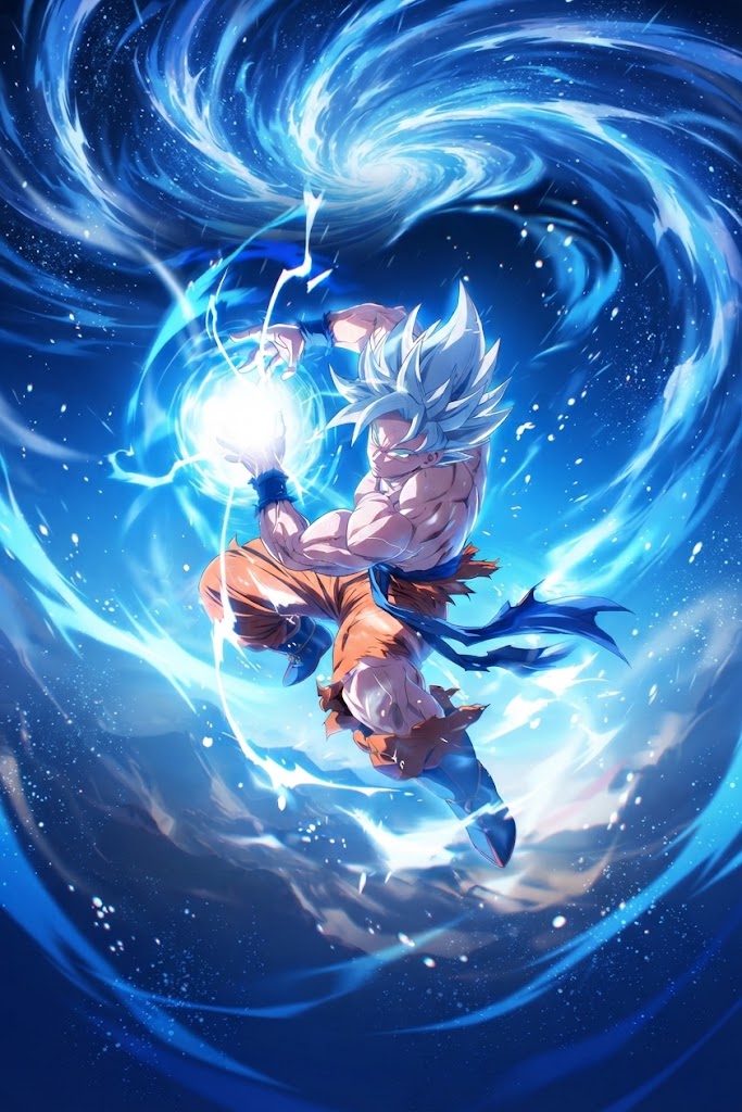 Goku Ultra Instinto – Kamehameha Celeste