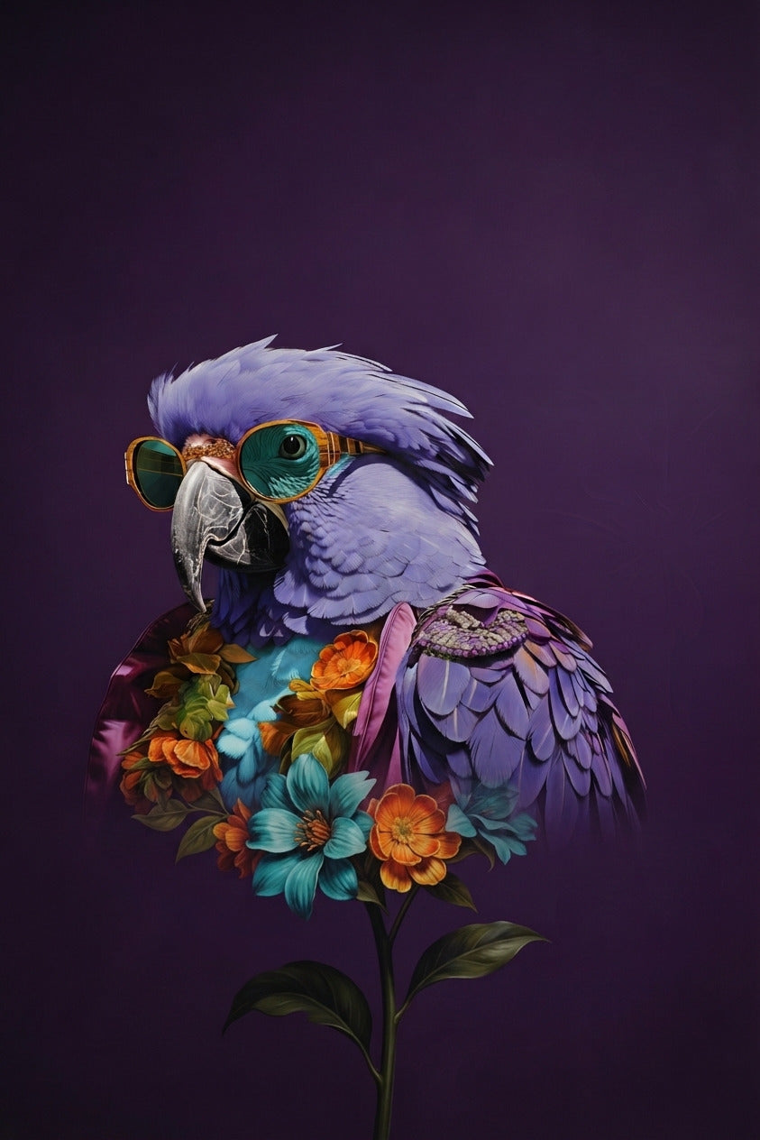 Cuadro Loro Imperial – Glamour Salvaje