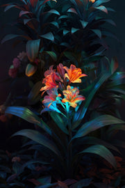 Luz en la Noche – Flores Neón