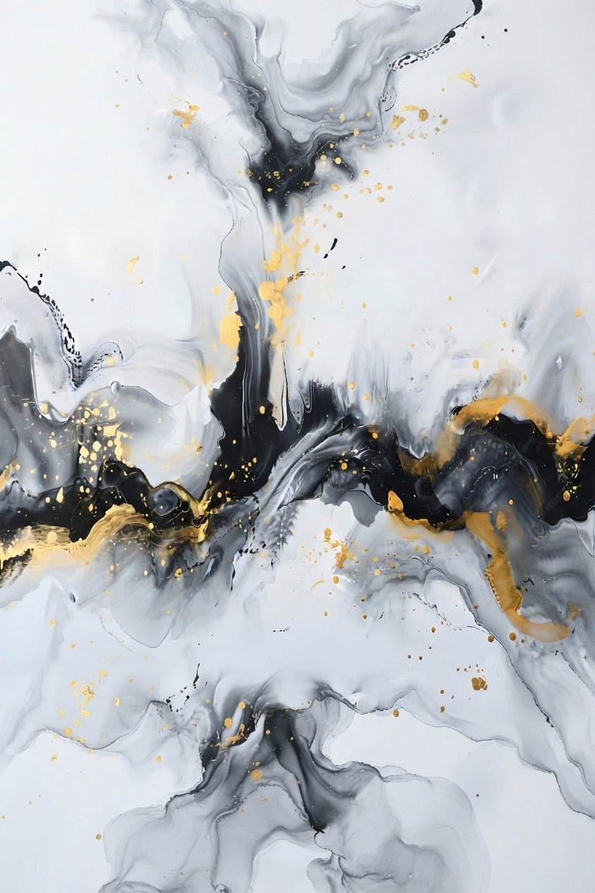 Cuadro Mármol Dorado – Serenidad y Lujo