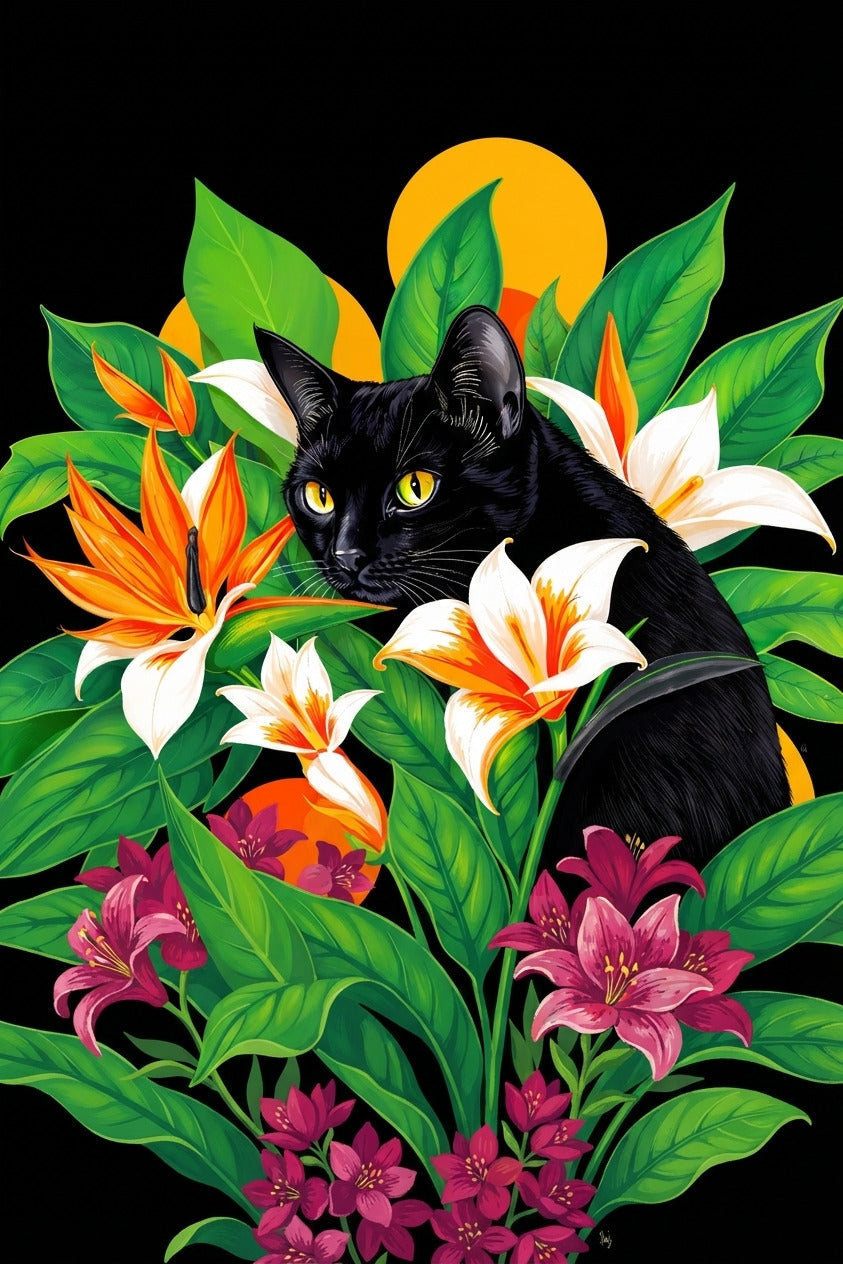 Cuadro Soberano Nocturno – Misterio en Flor