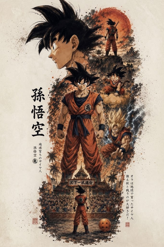 Son Goku – El Legado en Tinta
