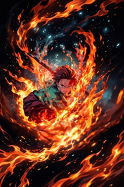 Tanjiro Kamado – Llama y Determinación