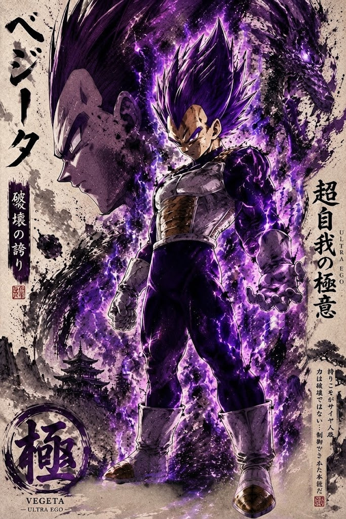 Vegeta Ultra Ego – El Orgullo en Tinta